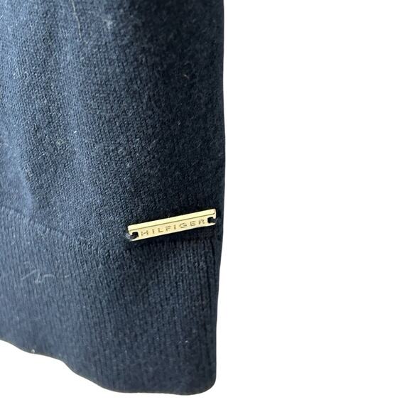 Tommy Hilfiger Stella Navy Blue Turtleneck Sweater XS Button Cuff Y2K - Picture 6 of 12